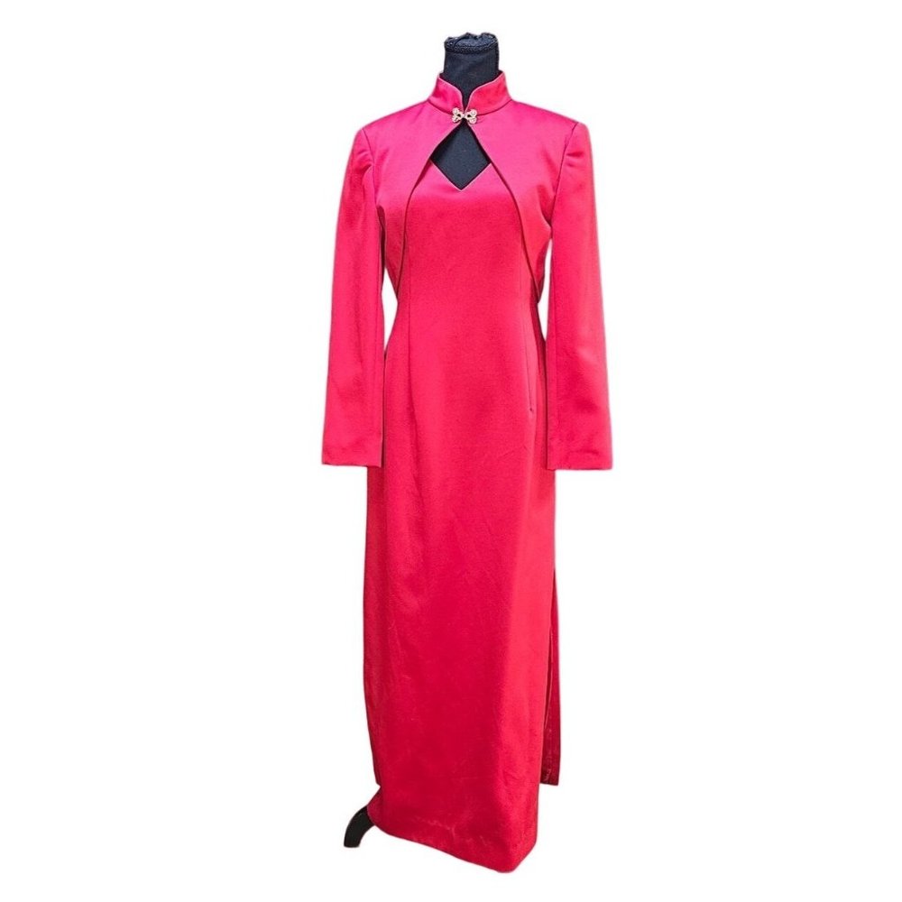 En Francais by Huey Waltzer Full Length Red Formal Gown, Dress, Size 8